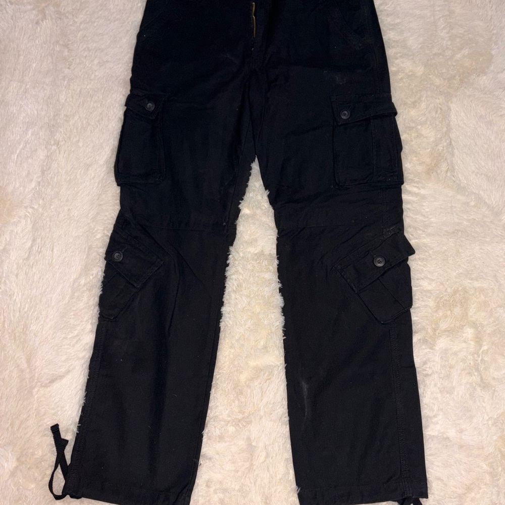 Men's Classic Black Cargo Pants